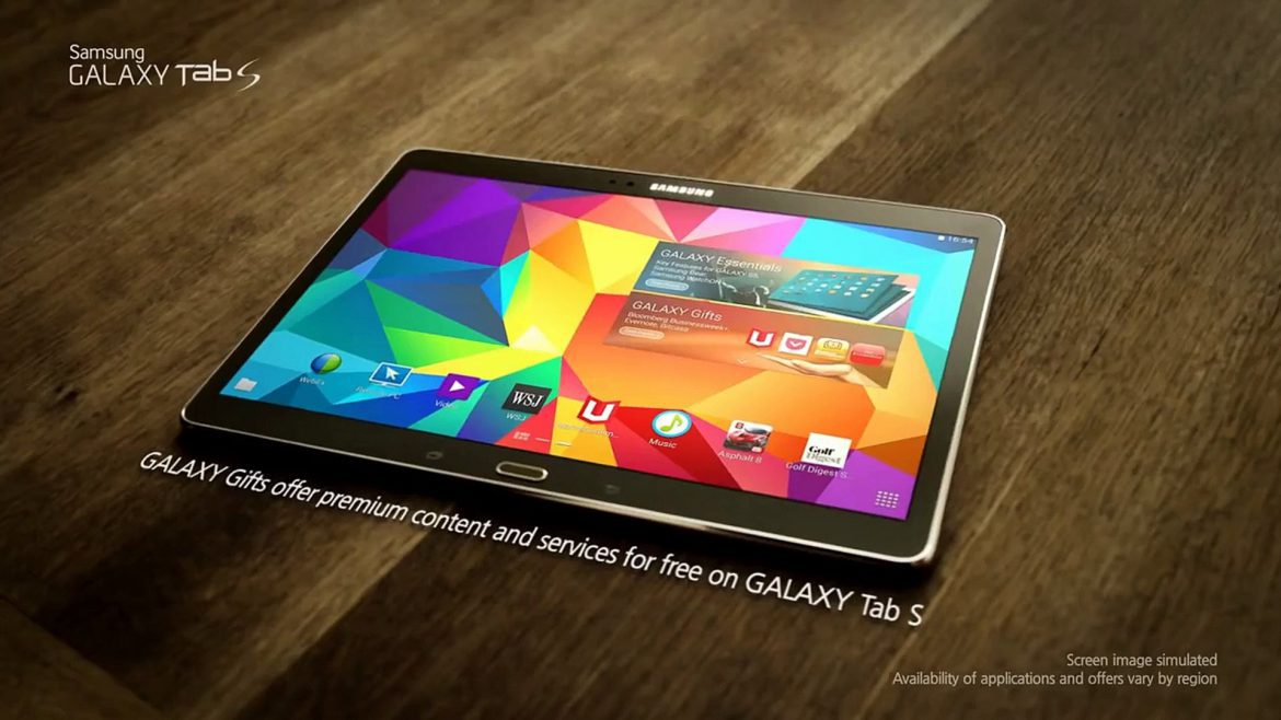 Samsung Galaxy Tab S actualización