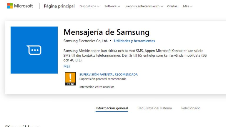 Mensajería de Samsung