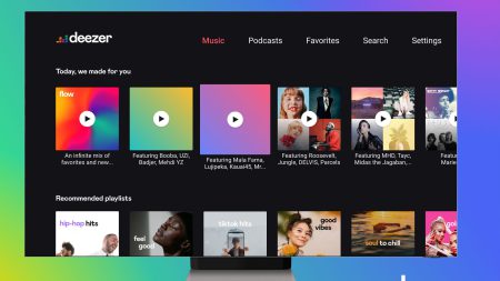 Deezer llega a los televisorse de la firma surcoreana ofreciendo modo flow, podcast y música con calidad sin pérdida.