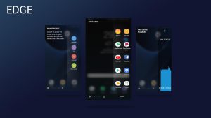 La pantalla Edge la incorporan la mayoría de Galaxys y se activa desplazando desde un lateral. Ahí tienes acceso a las últimas apps usadas.