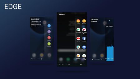 La pantalla Edge la incorporan la mayoría de Galaxys y se activa desplazando desde un lateral. Ahí tienes acceso a las últimas apps usadas.