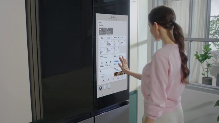 frigorífico de samsung pantalla 32 pulgadas bespoke
