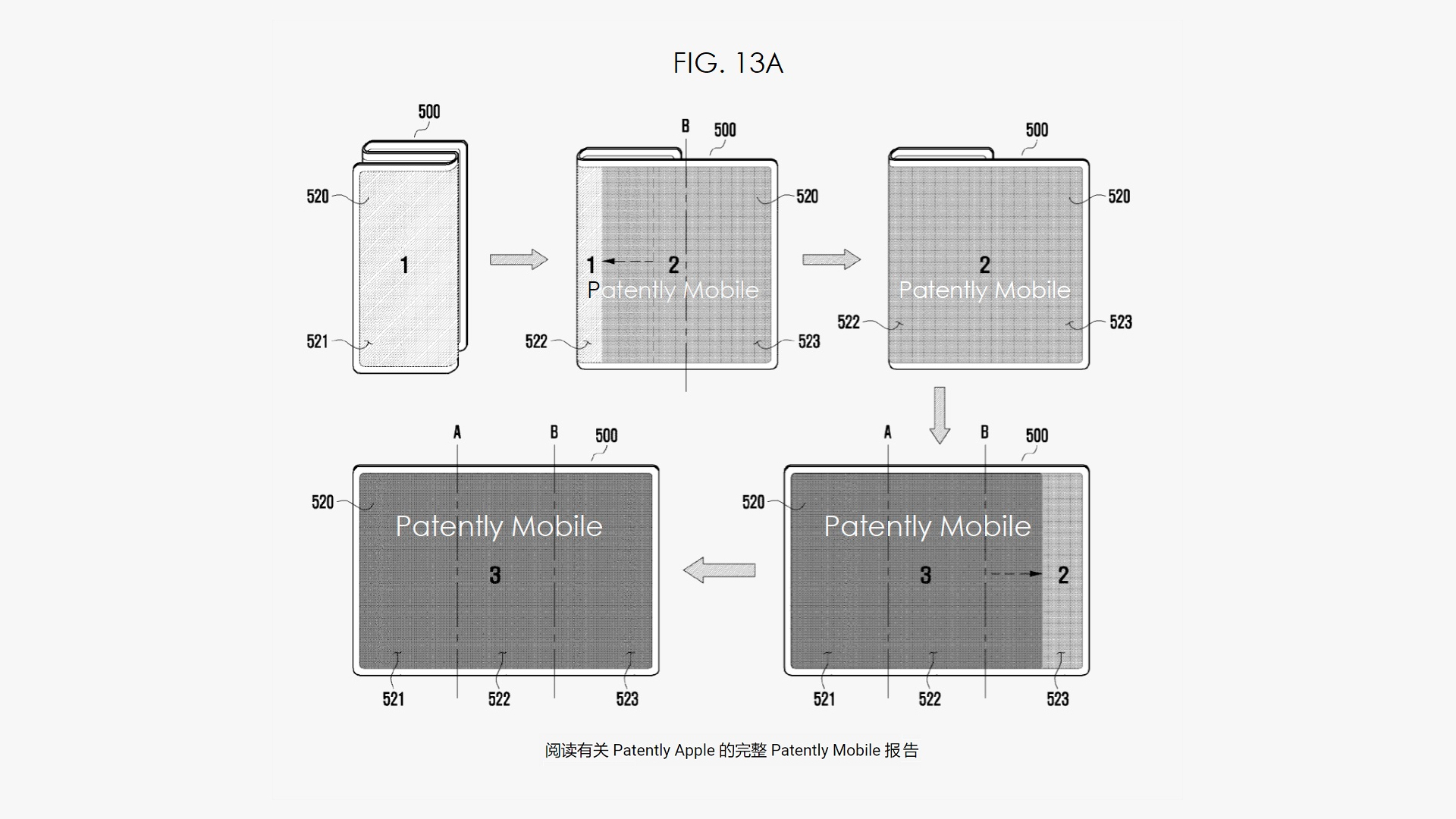 samsung tri fold phone hinge ui patent universo samsung
