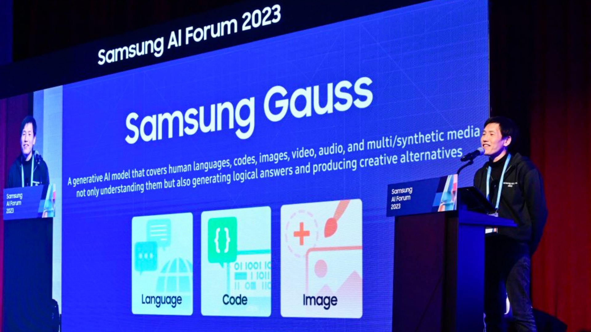 samsung gauss generative ai model ai forum 2023