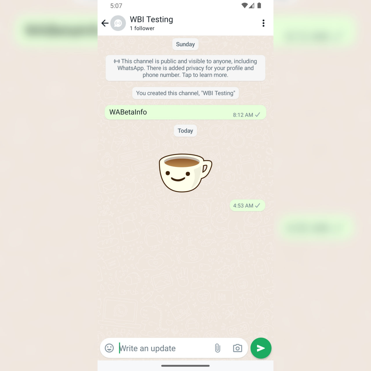 whatsapp share stickers in channels img