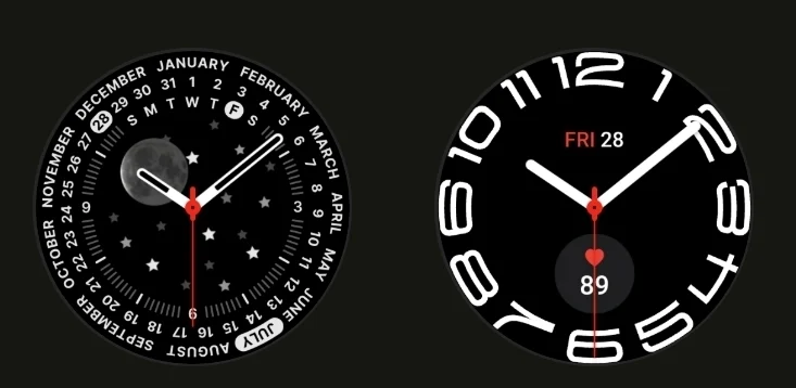 Así son las nuevas esferas de reloj del Galaxy Watch 3.