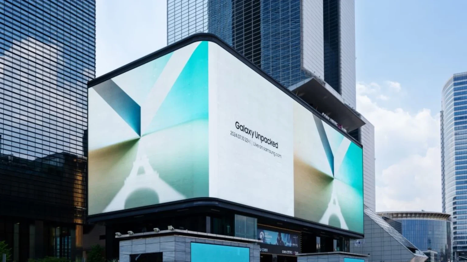 samsung galaxy unpacked 2024 part 2 advertising billboard