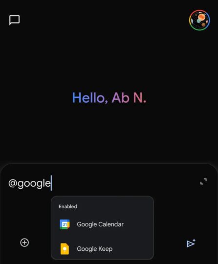 google gemini calendar extension 446x540