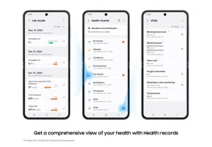 samsung health records