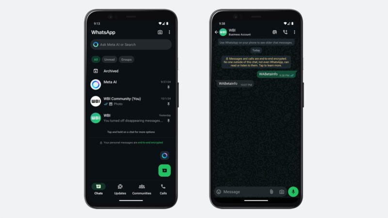 whatsapp amoled black theme leak 800x450